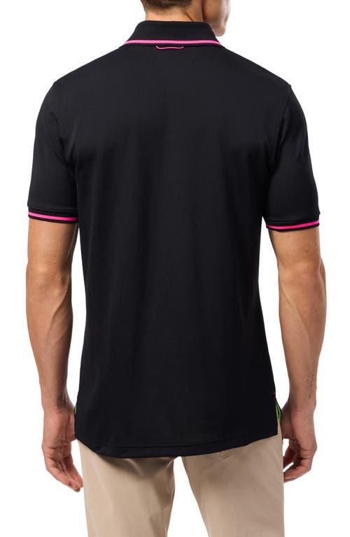 Shop Psycho Bunny Kenmore Sport Performance Polo In Black