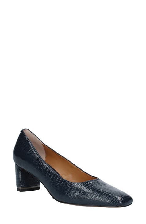 navy blue pumps with ankle strap