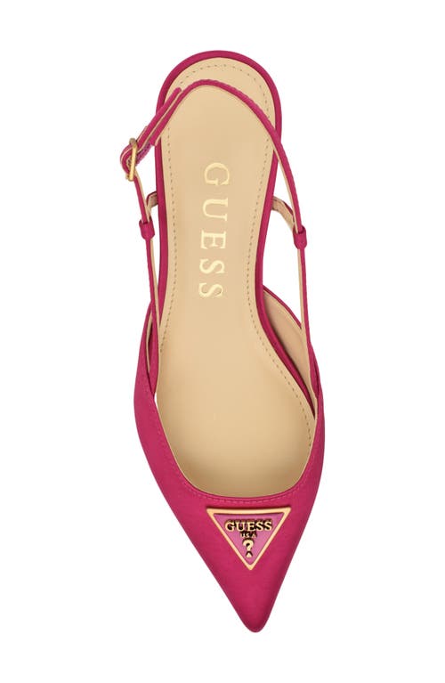 Shop Guess Jesson Slingback Pointed Toe Pump In Pink