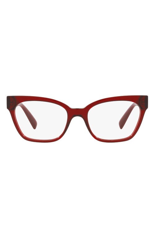 EAN 8056597340847 product image for Versace 53mm Optical Glasses in Bordeaux/Demo Lens at Nordstrom | upcitemdb.com