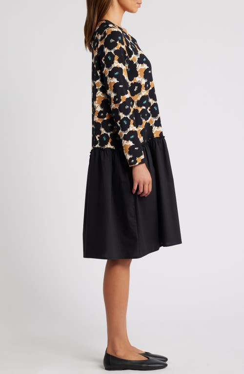 MASAI COPENHAGEN MASAI COPENHAGEN NELLINA LONG SLEEVE TRAPEZE DRESS