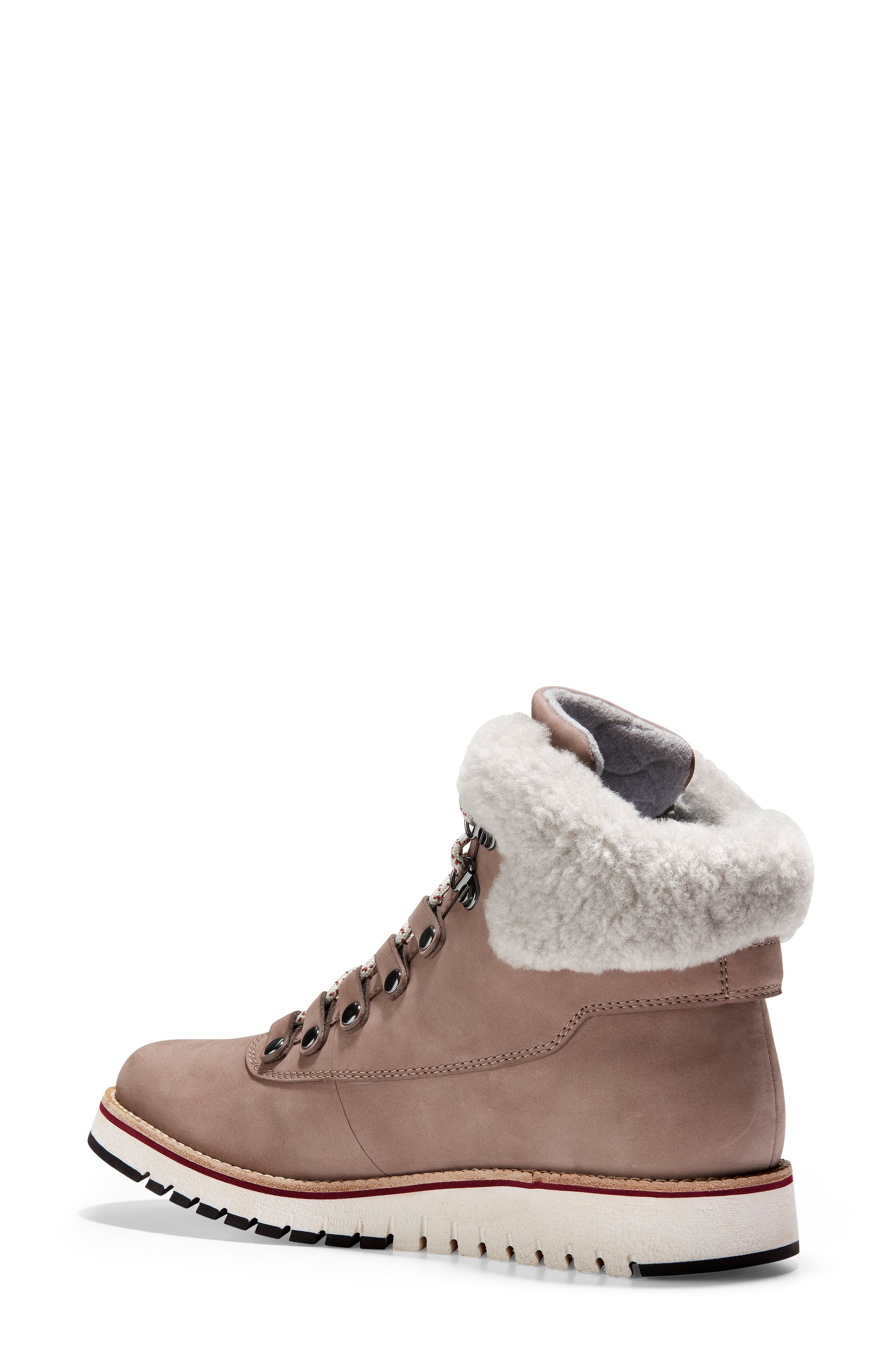 cole haan grandexpløre genuine shearling trim waterproof hiker boot