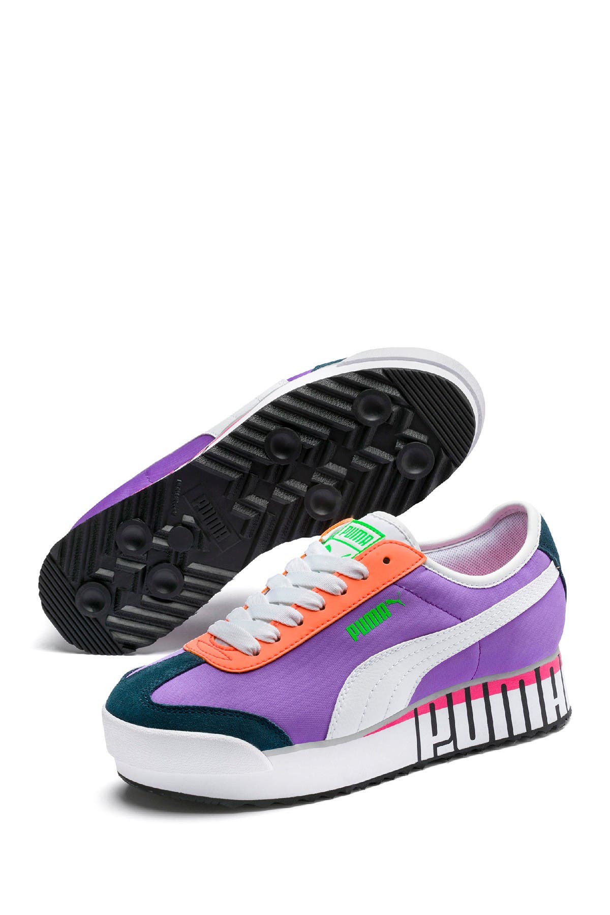 puma roma platform sneakers