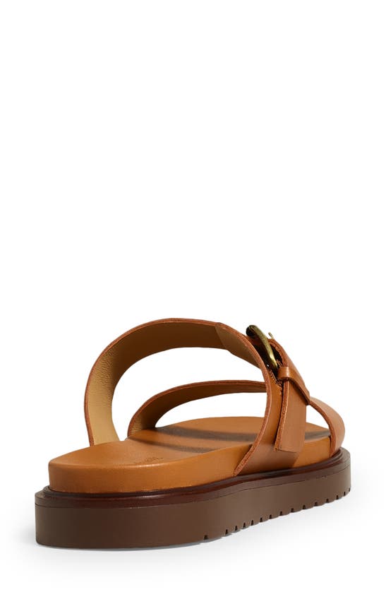 Shop Madewell Maximillian Two Strap Sandal In Warm Coffee