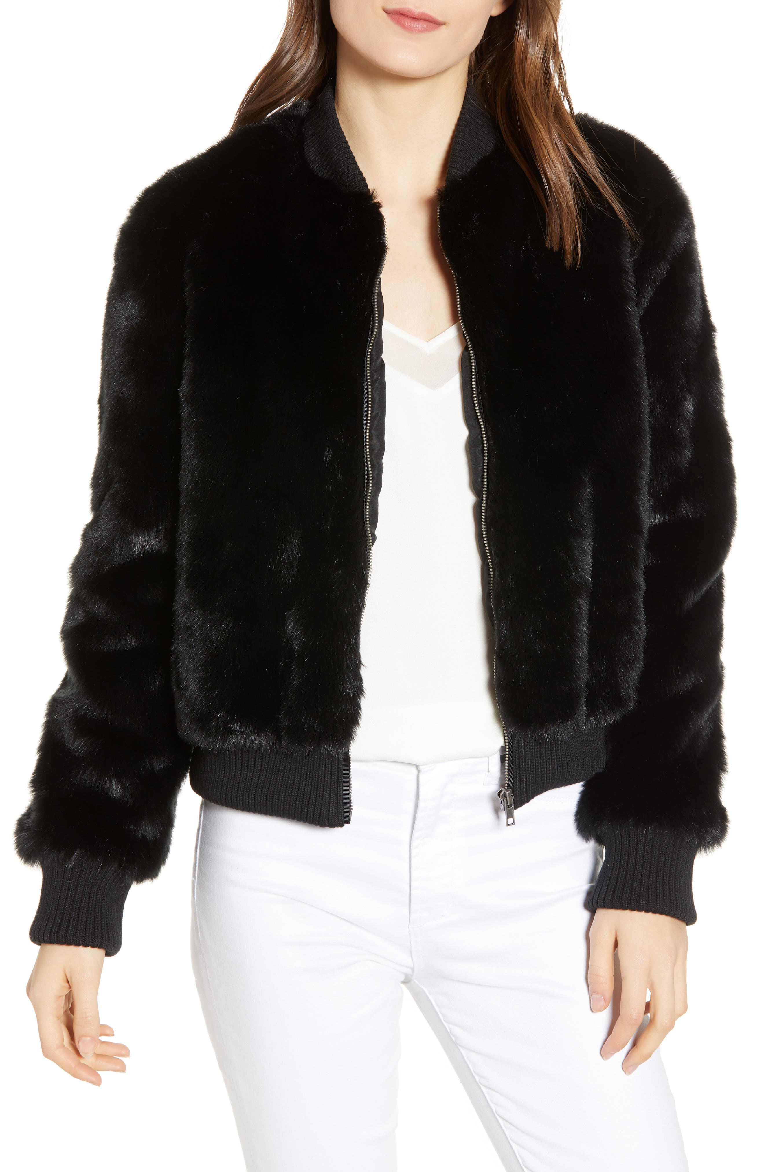 cupcakes and cashmere faux fur jacket