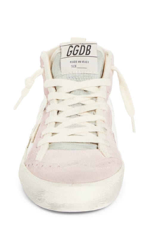 Shop Golden Goose Midstar Sneaker In White/pink