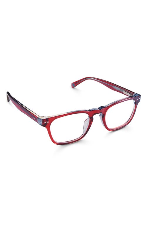 Shop Eyebobs Old Sport 48mm Rectangular Reading Glasses In Red Layer