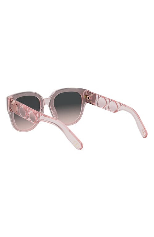Shop Dior Lady 95.22 R3i 64mm Oversize Round Sunglasses In Shiny Pink/gradient Smoke