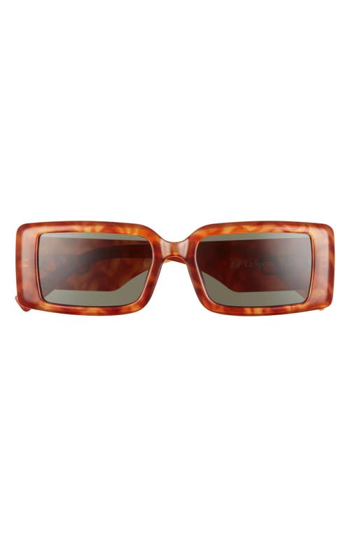 Le Specs The Impeccable 54mm Rectangle Sunglasses in Toffee Tort