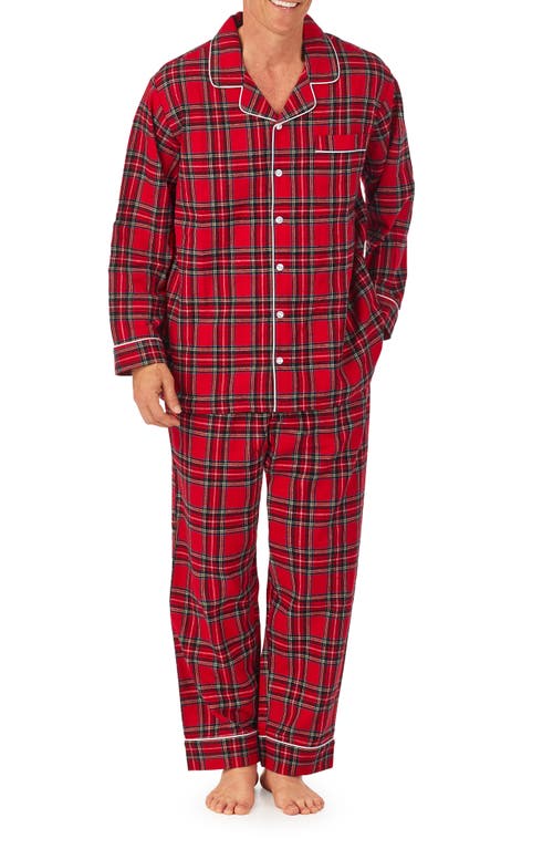 Plaid Flannel Pajamas in Red Plaid