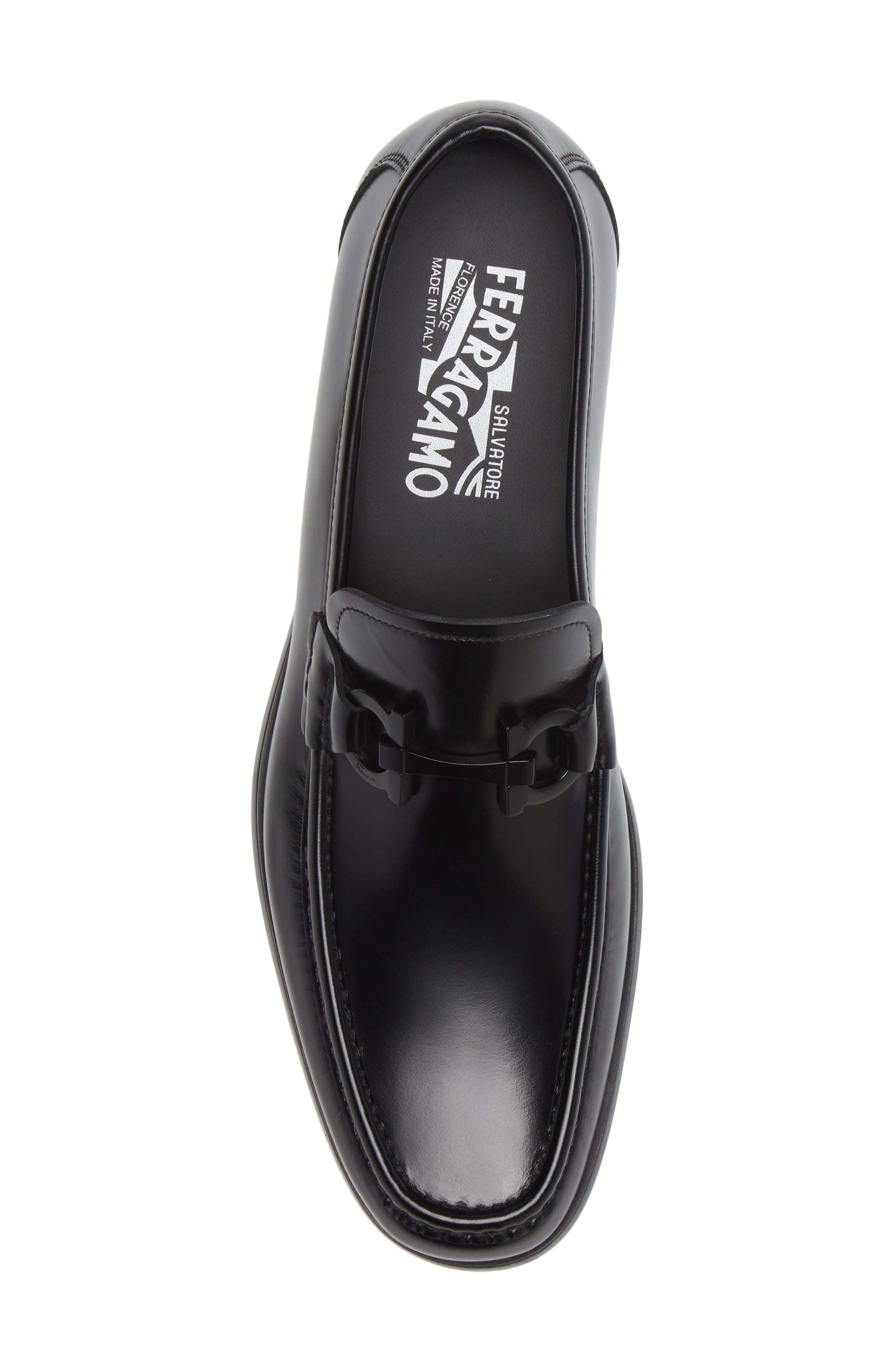 Salvatore Ferragamo Men's Grandioso Patent Leather Gancini Loafers - Nero - Size 11
