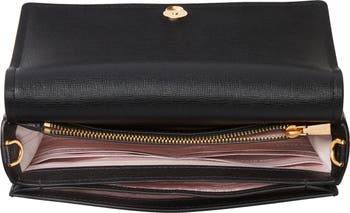 kate spade new york morgan croc-embossed wallet on chain