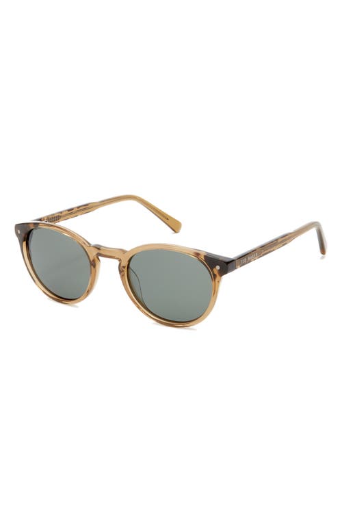 Ted Baker London 51mm Round Sunglasses In Brown
