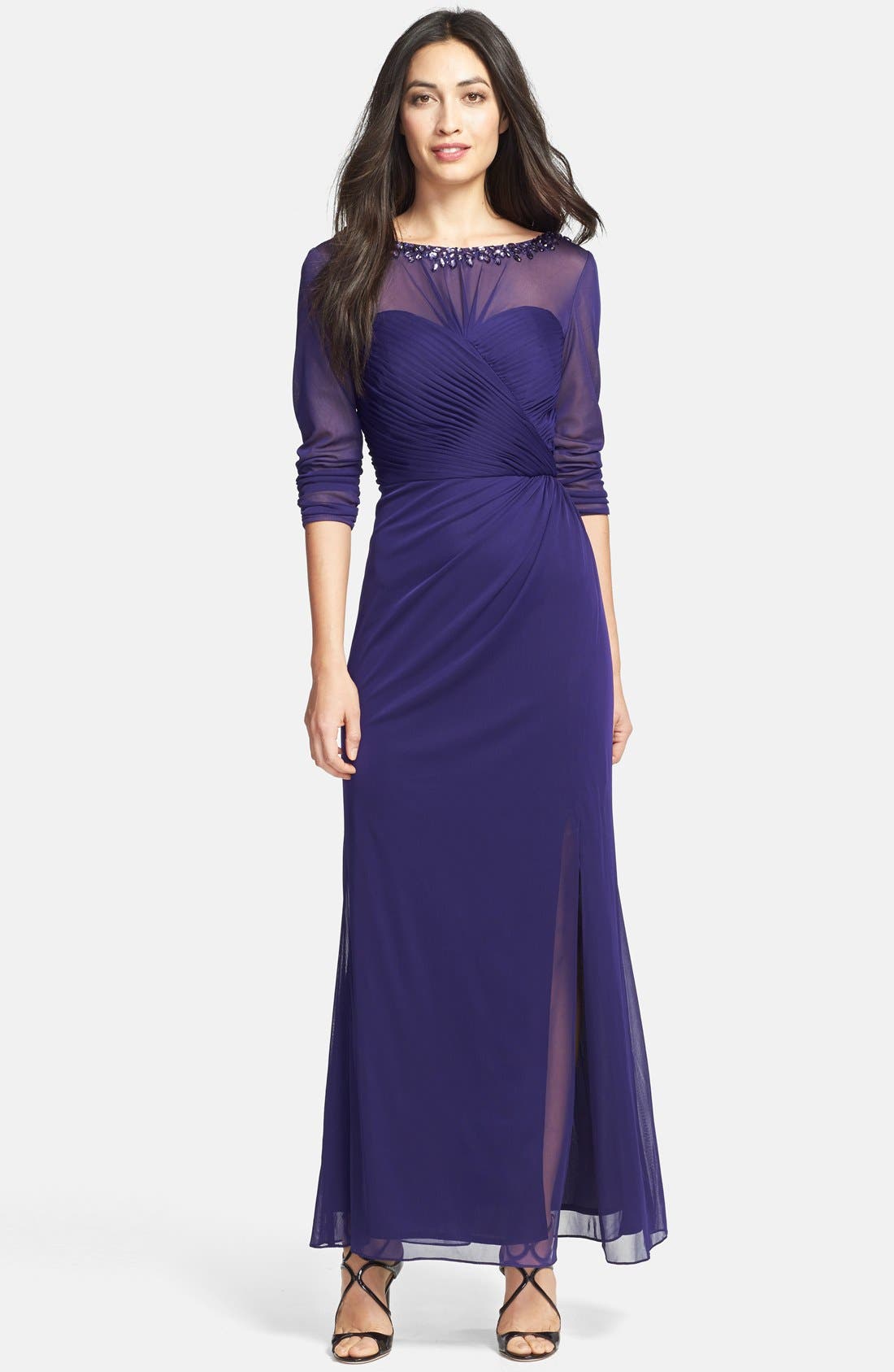 embellished long dress