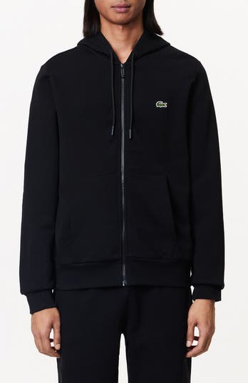 Lacoste black zip hoodie best sale