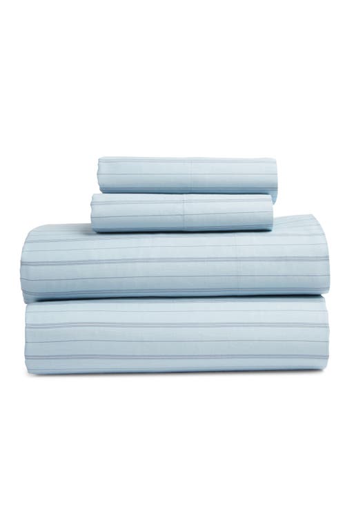 Shop Nordstrom Stripe Organic Cotton Sateen Sheet Set In Blue Skyride Stripe