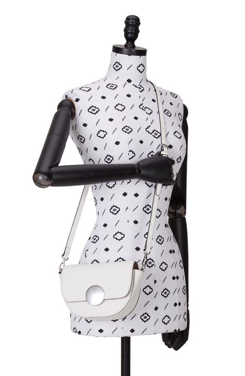 Oryany Women's White Lottie Saddle Crossbody - Cloud In Cloud