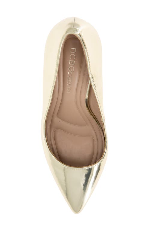 Bcbg Bissha Pointed Toe Pump In Platino