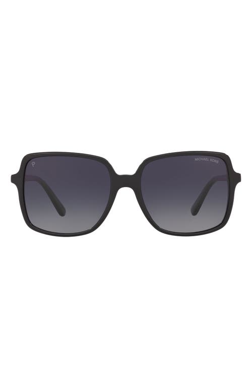 Michael Kors 56mm Polarized Gradient Square Sunglasses in Black at Nordstrom