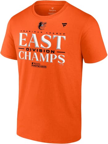 Youth Baltimore Orioles Fanatics Branded Orange 2023 AL East Division  Champions Locker Room T-Shirt