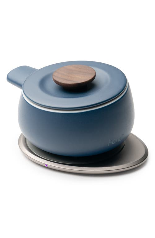 Ohom Fondi Self-heating Fondue Set In Navy Blue