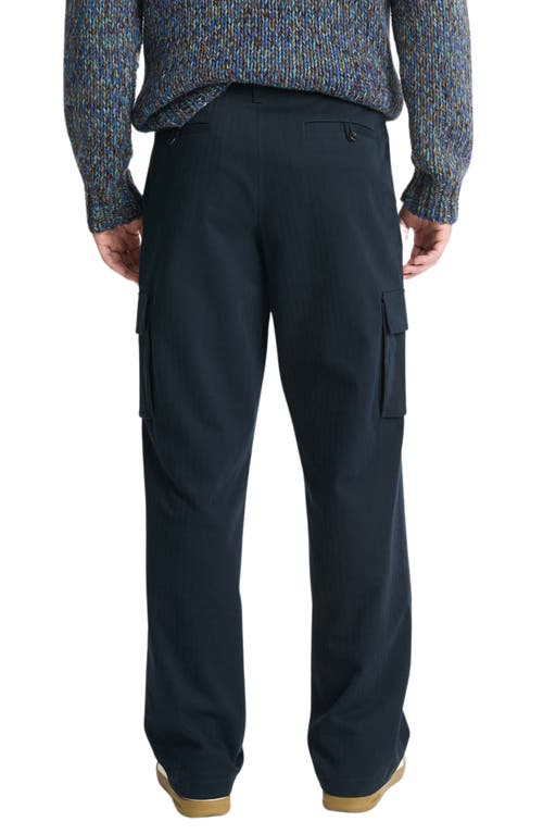 Shop Vince Herringbone Cargo Pants In Coastal