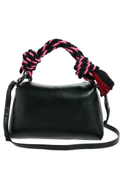 Shop Jw Anderson Jwa Corner Rope Leather Crossbody Bag In Black 999