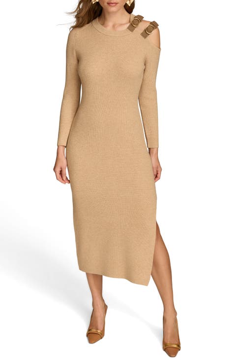 Beige business dress best sale