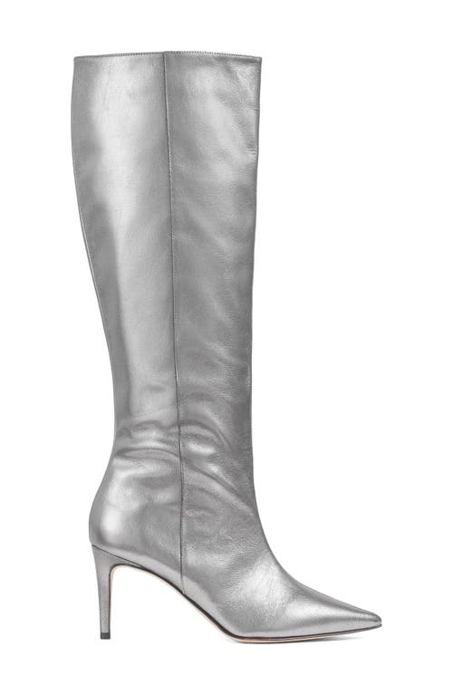 Shop Lk Bennett Astrid Knee High Boot In Pewter