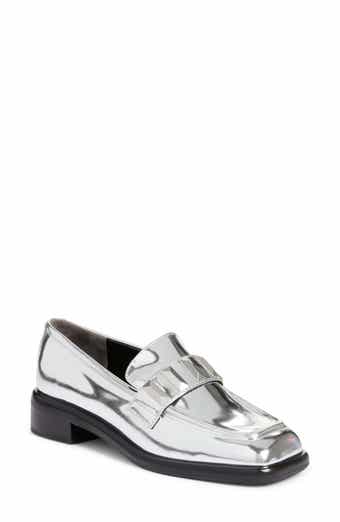 Sam edelman top silver loafers