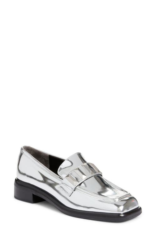 rag & bone Maxwell Metallic Loafer in Silver at Nordstrom, Size 5Us