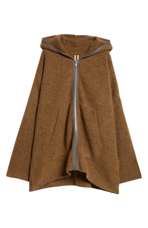 Shop Rick Owens Oversize Sweater Hoodie In Honey