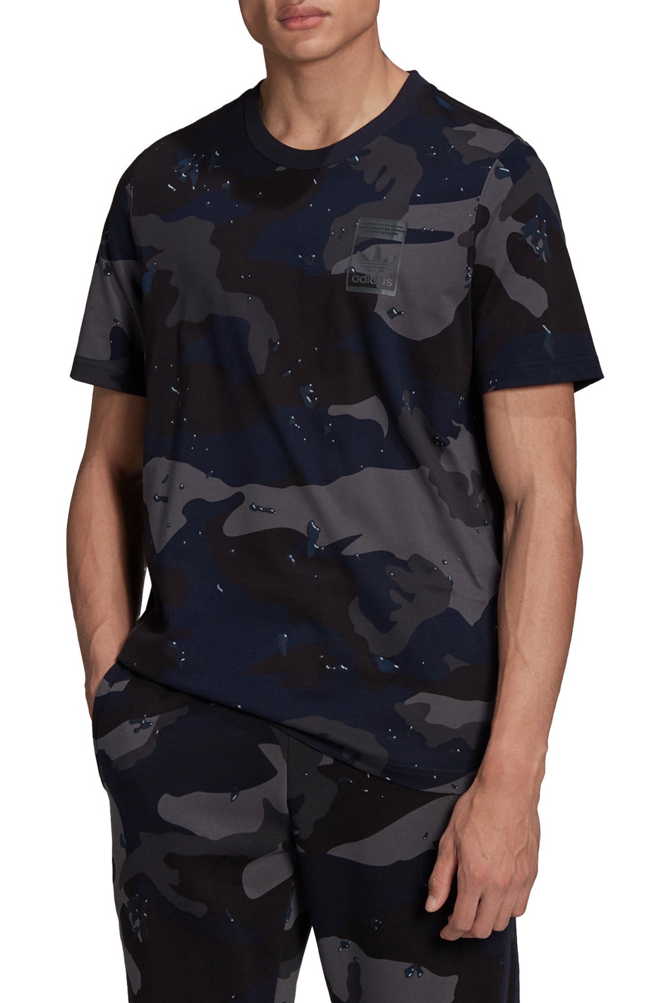 UPC 194827385478 product image for adidas Originals Graphics Camo T-Shirt in Night Navy at Nordstrom, Size Small | upcitemdb.com