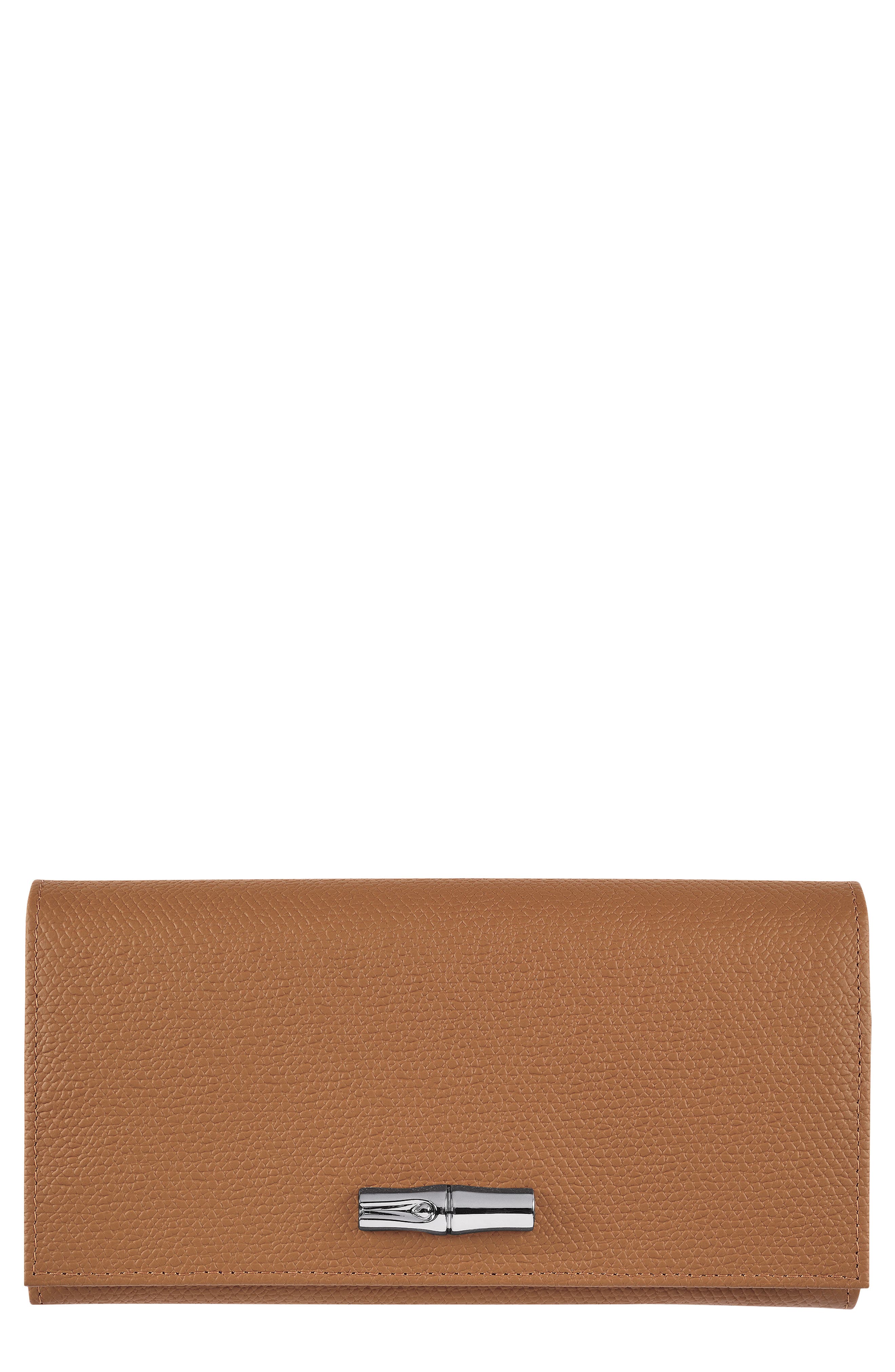 longchamp roseau leather continental wallet