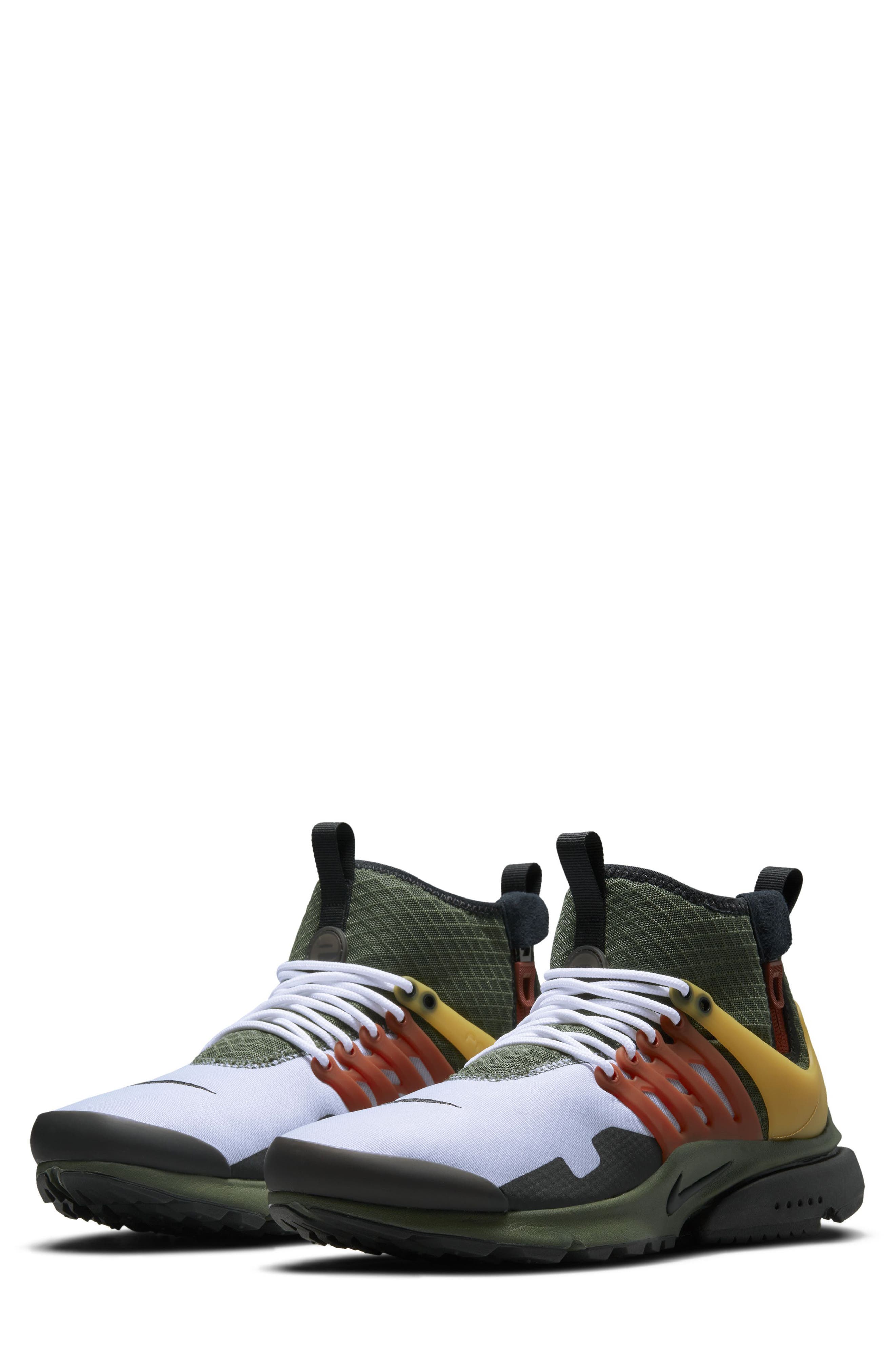 Image of Nike Air Presto Mid Utility Sneaker in Green/Black at Nordstrom, Size 13