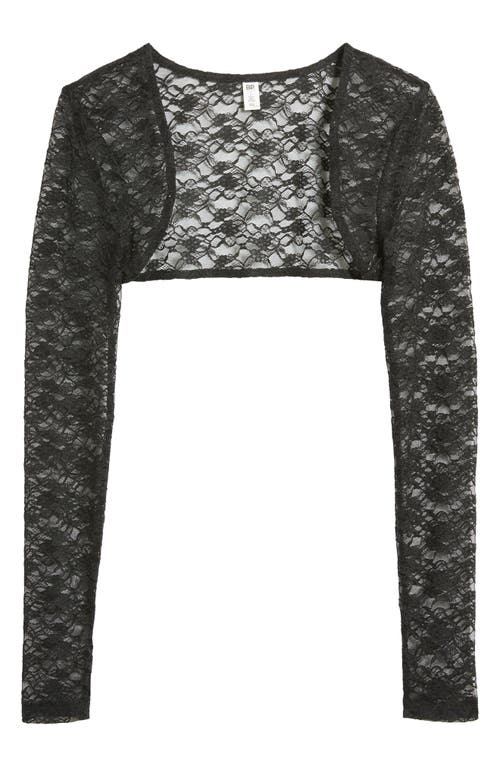 Shop Bp. Lace Shrug In Black Jet