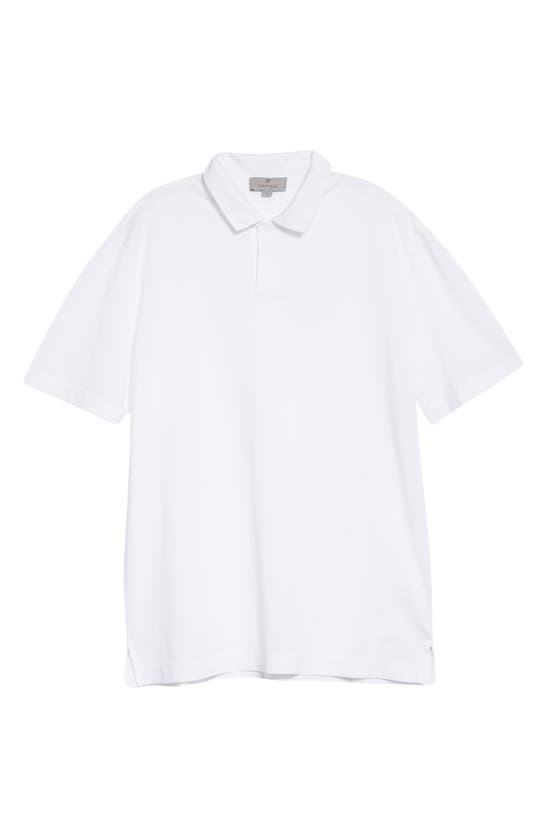 CANALI PIQUÉ ONE-BUTTON POLO