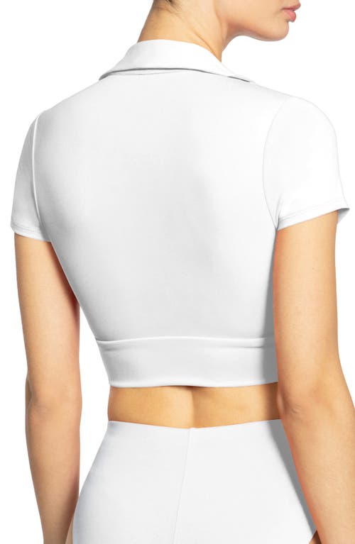 Robin Piccone Ava Shirt Bikini Top In White
