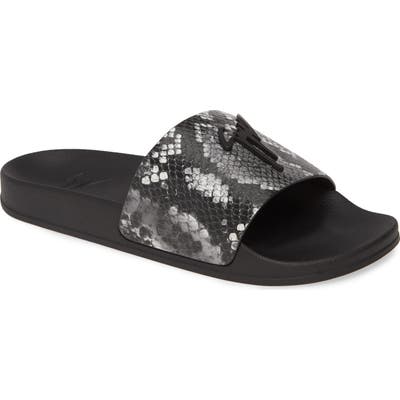 Giuseppe Zanotti Slide Sandal, Grey