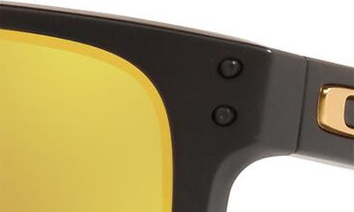 Oakley Holbrook Xl 59mm Polarized Sunglasses In Matte Black/prizm 24k