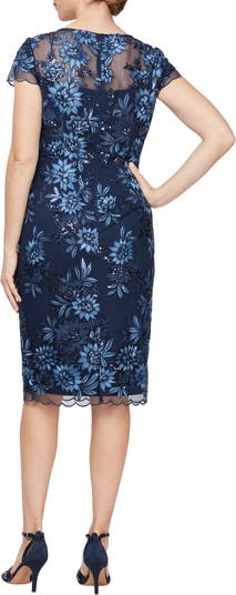 Alex Evenings Embroidered Sheath Dress Nordstrom