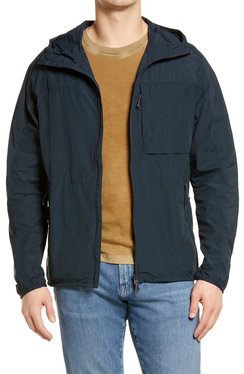 FJÄLLRÄVEN High Coast Hooded Wind Jacket, Main, color, NAVY - best men's spring jackets