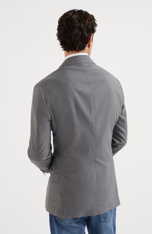 Shop Brunello Cucinelli Deconstructed Blazer In Grey