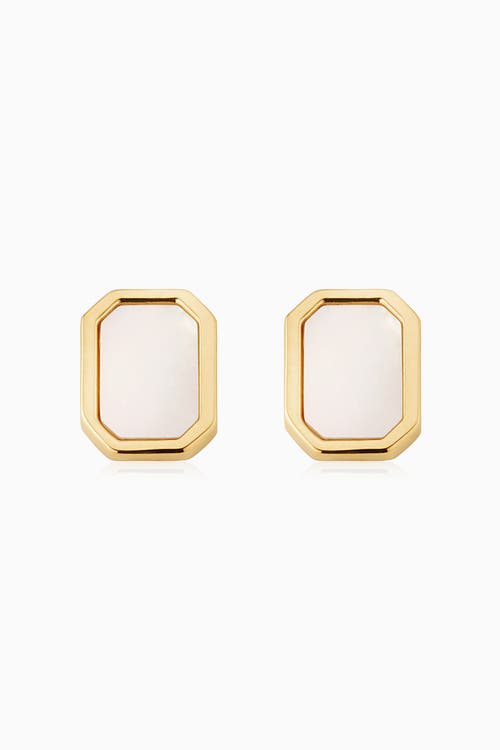 Oradina 14k Yellow Gold Horizons Studs In Yellow Gold