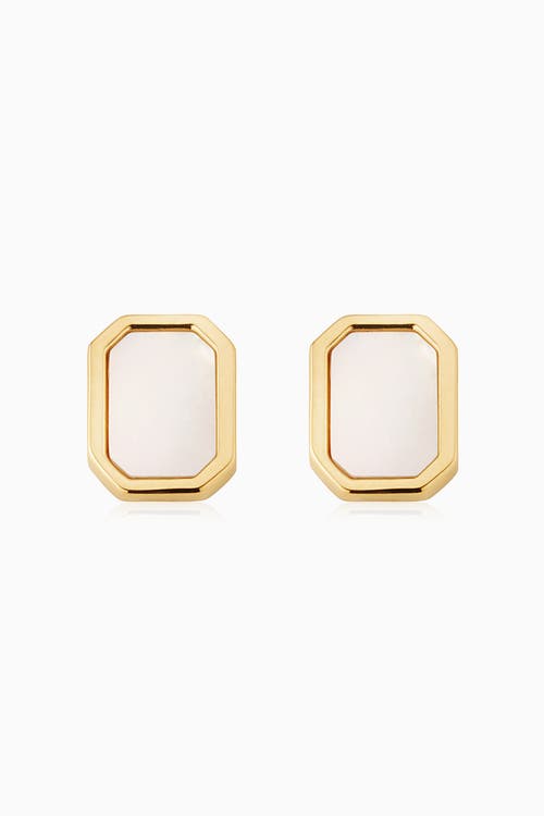 Shop Oradina 14k Yellow Gold Horizons Studs