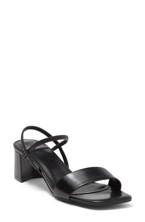 LIMITED COLLECTION Black Strappy Faux Leather Platform Block Heel Sandals