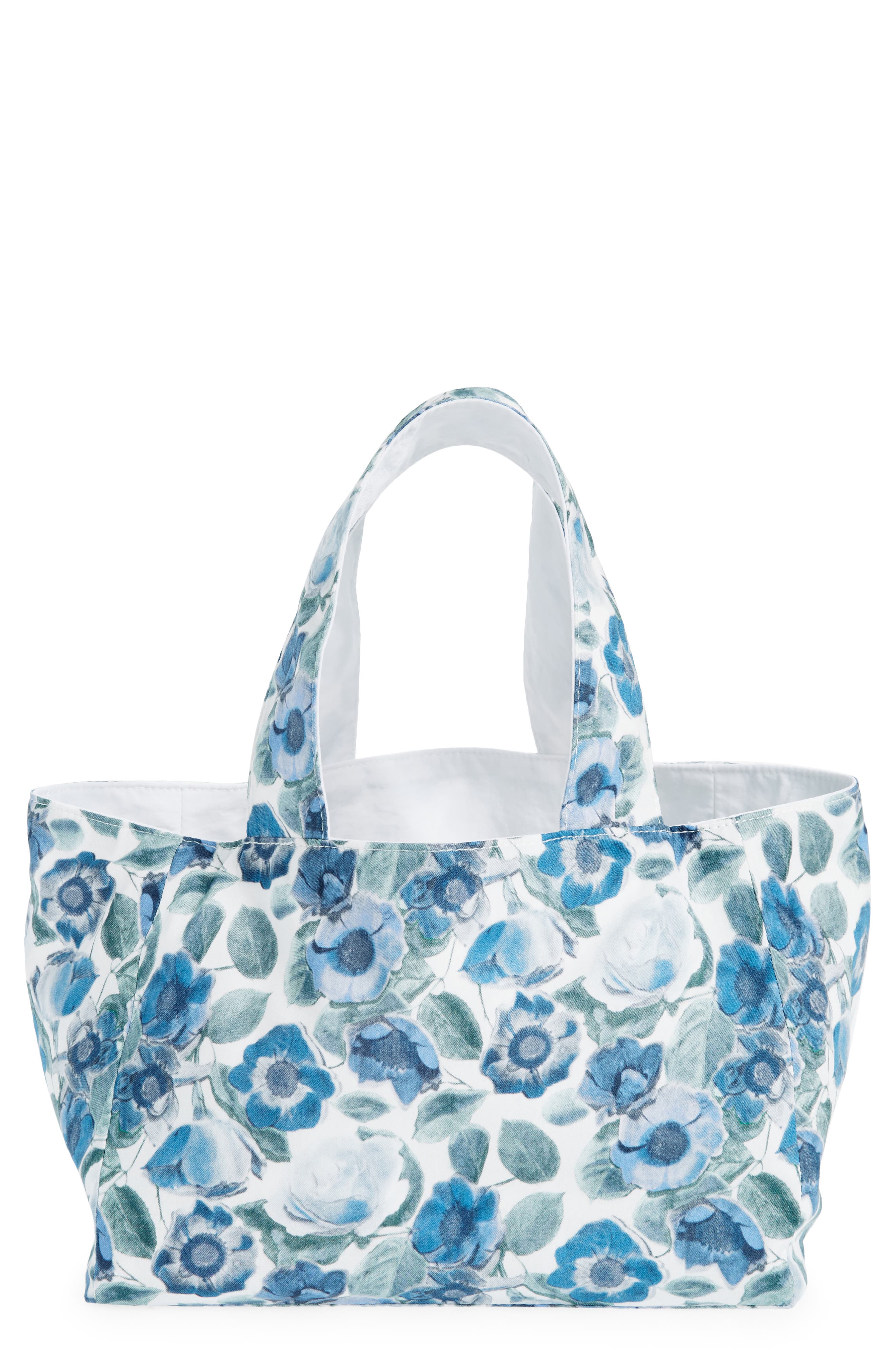 COMING OF AGE x Liberty London Mini Heidi Rose Print Reversible Tote in  Heidi Rose Blue | Smart Closet