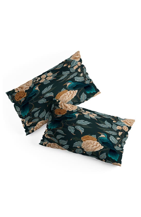 Deny Designs Duvet Cover & Shams Set In Black