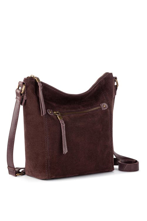 Shop The Sak Ashland Leather Crossbody In Mahogany Suede