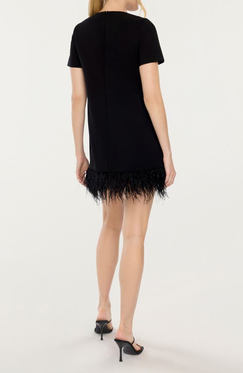 Shop Likely Marullo Crystal Bow Shift Dress In Black